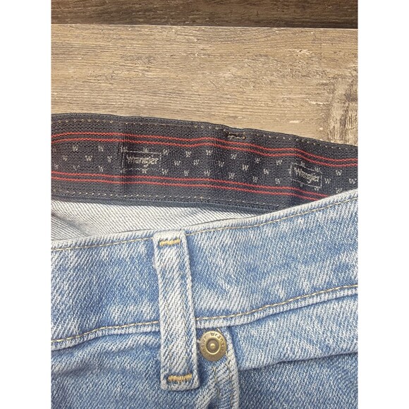 Wranglers Premium Quality Jeans Mens Size 38x32 Straight Denim Blue - Picture 4 of 5